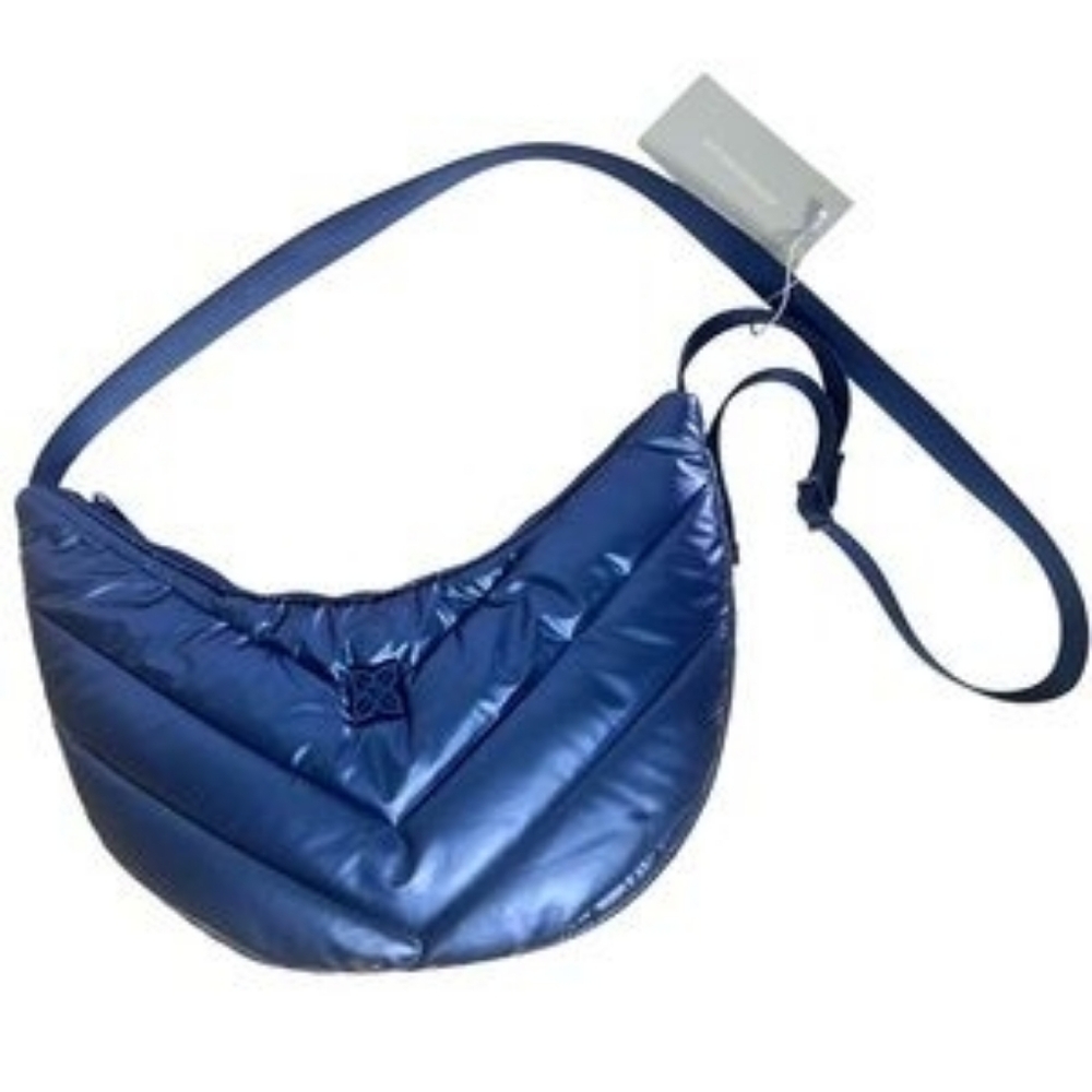 NWT Blue* Chevron Quilted Sling By Antonio Melani